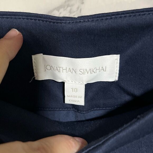 JONATHAN SIMKHAI Front Slit Wide Leg Pants - Picture 2 of 6